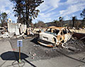 Coffey Park neighborhood. Tubbs Fire aftermath. Santa Rosa, California.