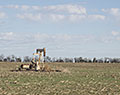 Oil Derrick. 21st Rd. Keystone Pipeline route. Arkansas City, Kansas